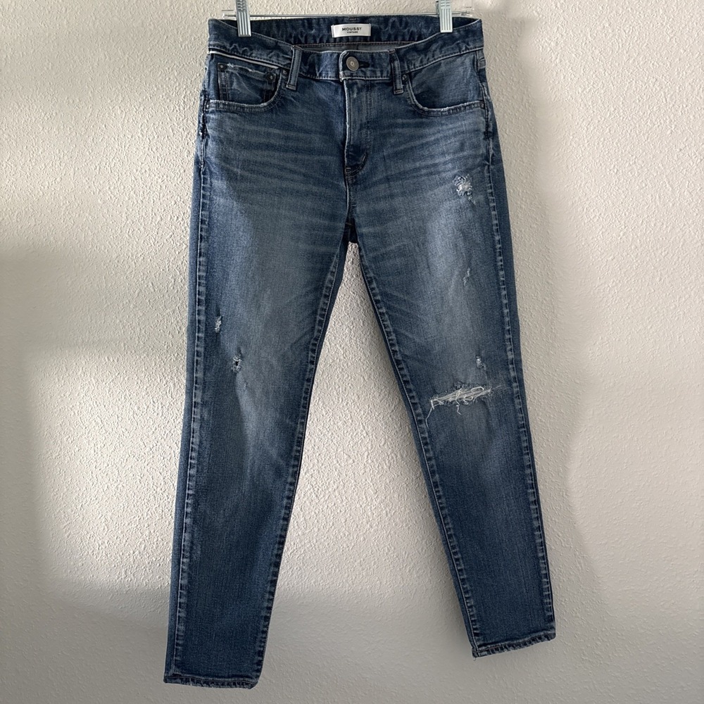 Moussy Vintage By Howa Lenwood Blue Denim Jeans Size 27 Japan